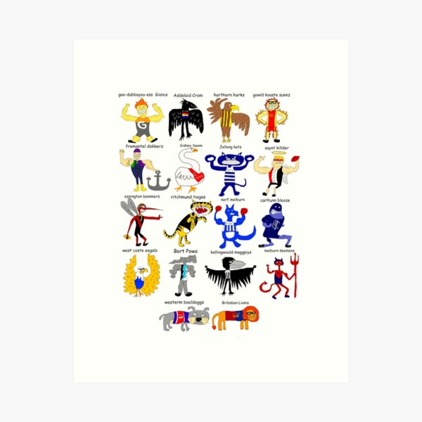 Item preview, Poorly Drawn AFL designed and sold by dougmund.