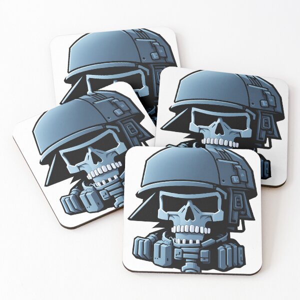 Item preview, Skull Trooper: Futuristic Combat Helmet with Weapon designed and sold by Motumbox.