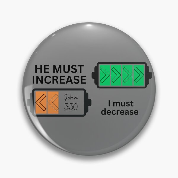 Item preview, John 3:30 - He Must Increase I Must Decrease designed and sold by Nancyanna.