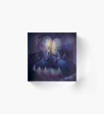 Mermaid Floatsam and Jetsam Acrylic Block