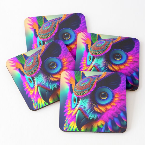 Item preview, Colorful owl designed and sold by M-Y-A-R-T-.