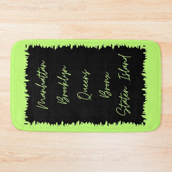 Item preview, NYC Skyline Aesthetic With 5 Boroughs - Lime Green designed and sold by PunjabanJatti.