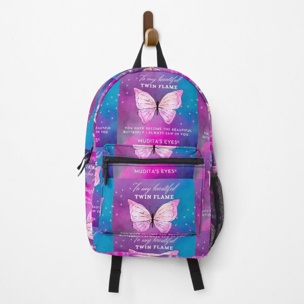 Item preview, "You became the butterfly" Colorful  Romantic Twin Flame & Soulmate  Sticker designed and sold by MuditasEyes.