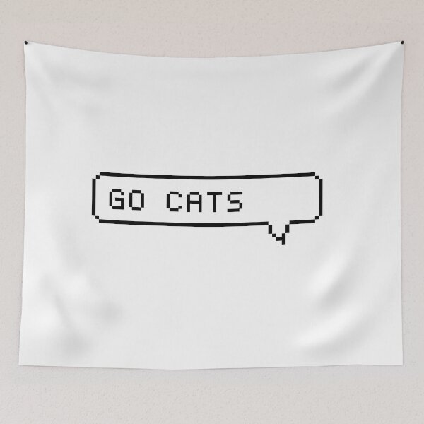 Item preview, Go Cats Pixel Speech Bubble designed and sold by GraceEliseB.