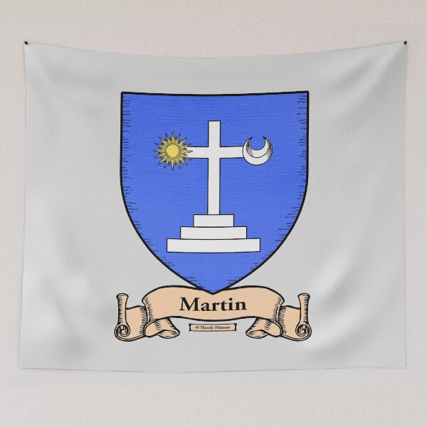 Item preview, MARTIN - Coat of Arms - Family Crest designed and sold by HandyHistory.