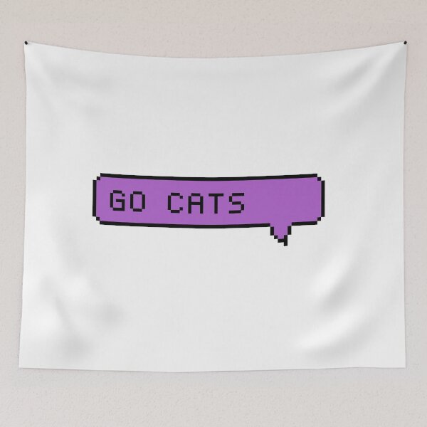 Item preview, Go Cats Pixel Speech Bubble designed and sold by GraceEliseB.