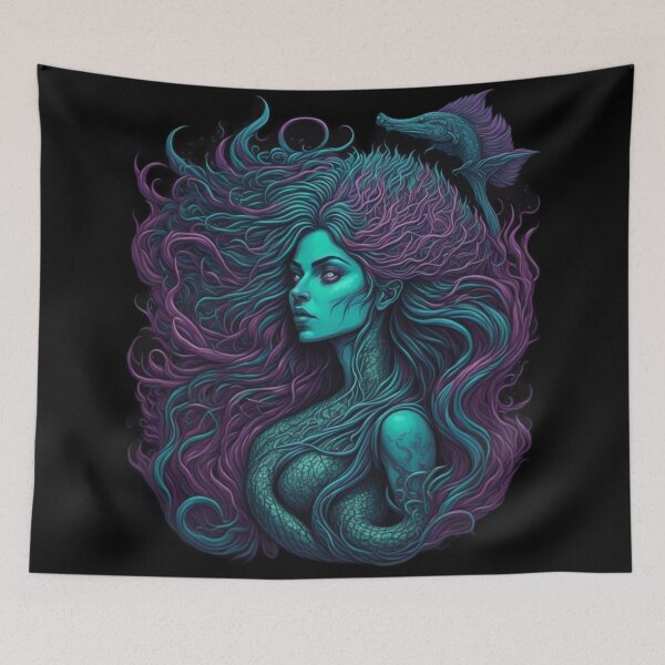 Item preview, Psychadelic mermaid designed and sold by Kashear.