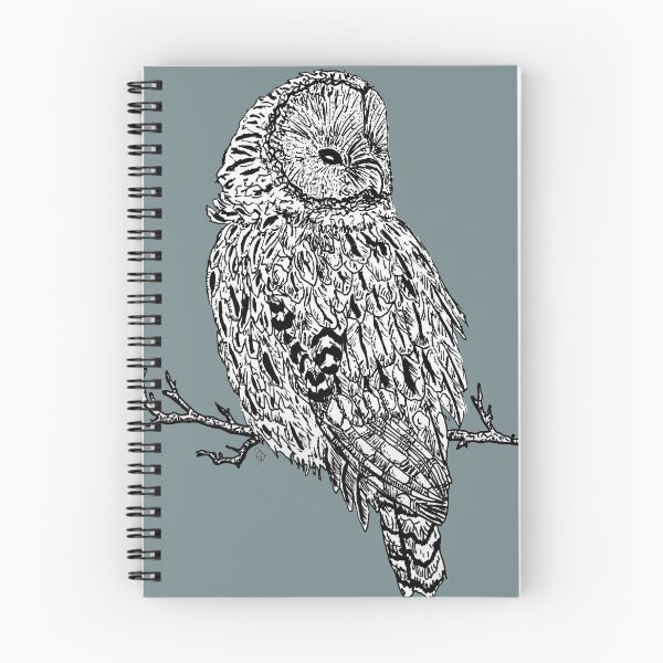 Item preview, Cosy owl on a branch designed and sold by OceanaOrlaghArt.