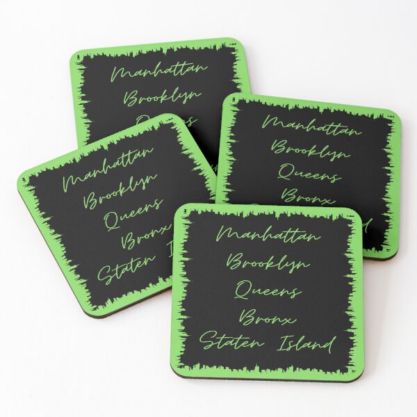 Item preview, NYC Skyline Aesthetic With 5 Boroughs - Grass Green designed and sold by PunjabanJatti.