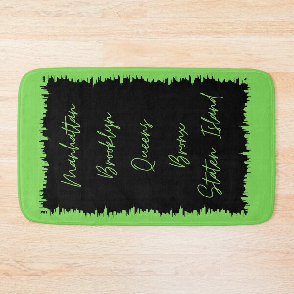 Item preview, NYC Skyline Aesthetic With 5 Boroughs - Grass Green designed and sold by PunjabanJatti.