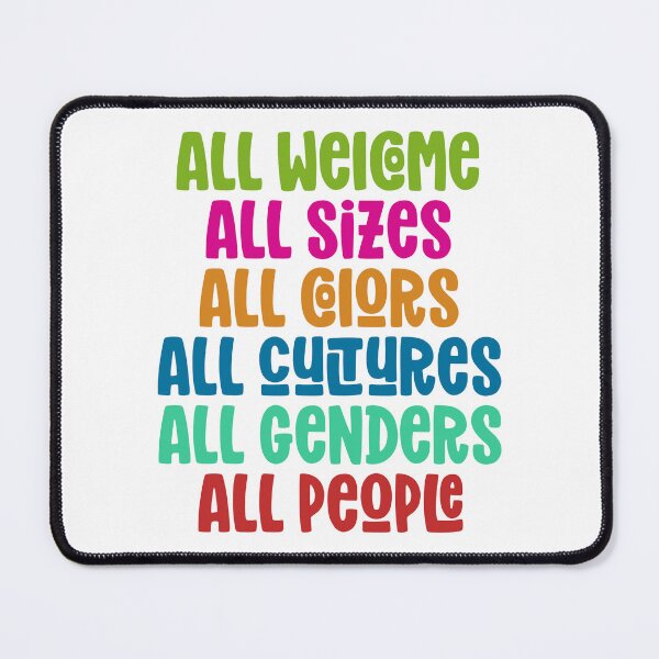 Item preview, All Inclusive All Welcome LGBT Equality Human Rights designed and sold by Designer-Girl.