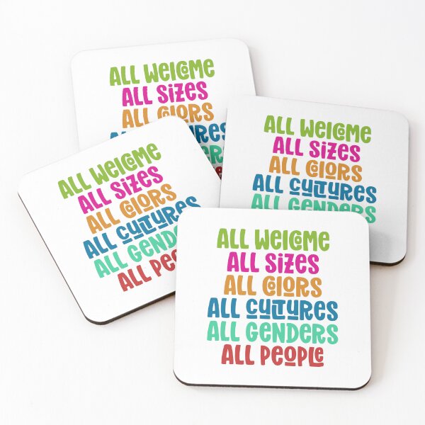 Item preview, All Inclusive All Welcome LGBT Equality Human Rights designed and sold by Designer-Girl.