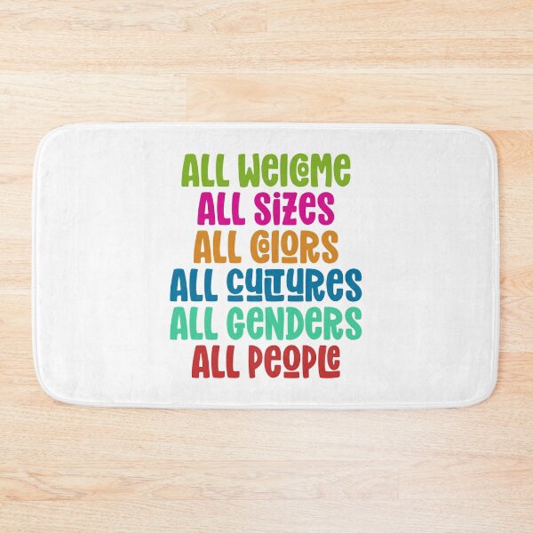 Item preview, All Inclusive All Welcome LGBT Equality Human Rights designed and sold by Designer-Girl.