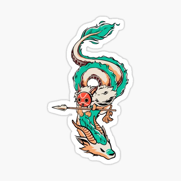 Haku Spirited Away Sticker Classic T-Shirt RB2907 - Spirited Away