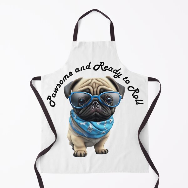 Item preview, Pawsome and Ready to roll, pug with sunglasses designed and sold by Rothnaric.