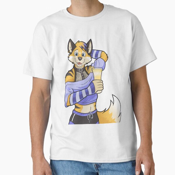 Item preview, Summer Femboy Furry Fox Sticker Design designed and sold by Bradon Ortiz.