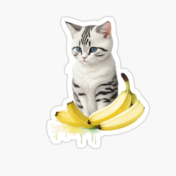 All About Banana Crying Cat Sticker Pack - 30pcs