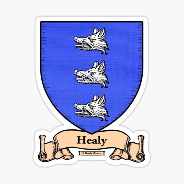 "HEALY Coat of Arms Family Crest" Sticker for Sale by HandyHistory Redbubble