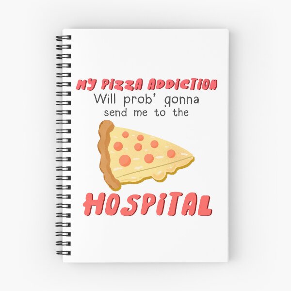 Item preview, My pizza addiction is prob gonna send me to the hospital sticker by DozyJov designed and sold by DozyJov.