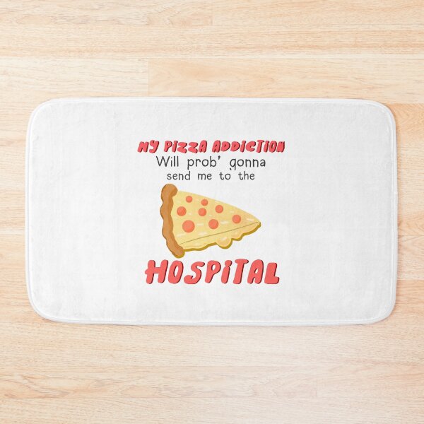 Item preview, My pizza addiction is prob gonna send me to the hospital sticker by DozyJov designed and sold by DozyJov.