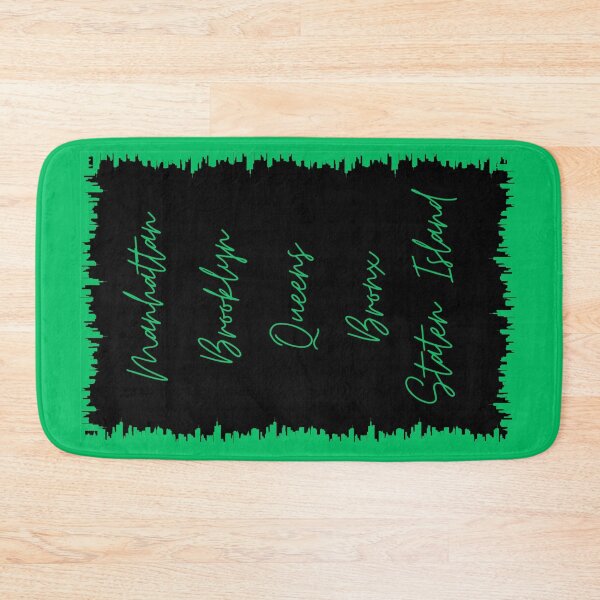Item preview, NYC Skyline Aesthetic With 5 Boroughs - Green designed and sold by PunjabanJatti.