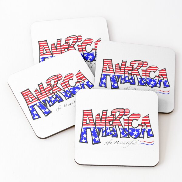 Item preview, America the Beautiful Graphic designed and sold by suerussoart.