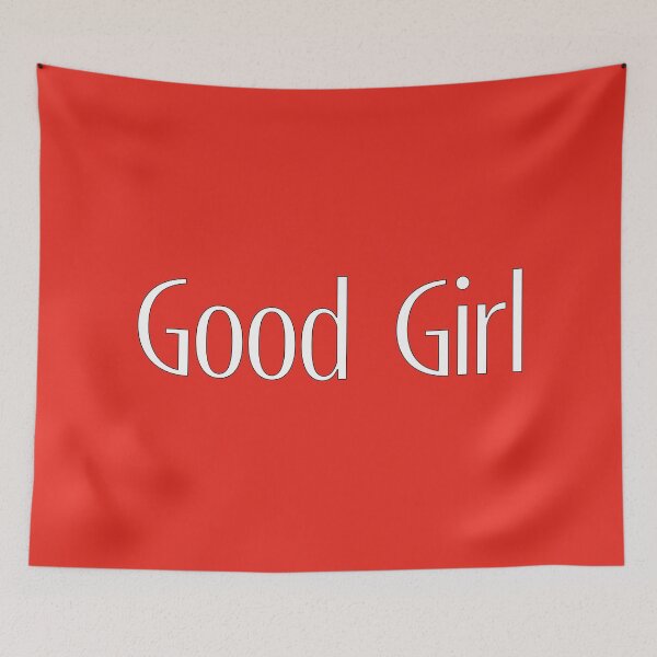 Item preview, Good Girl - White on Red designed and sold by TeaseMePleaseMe.