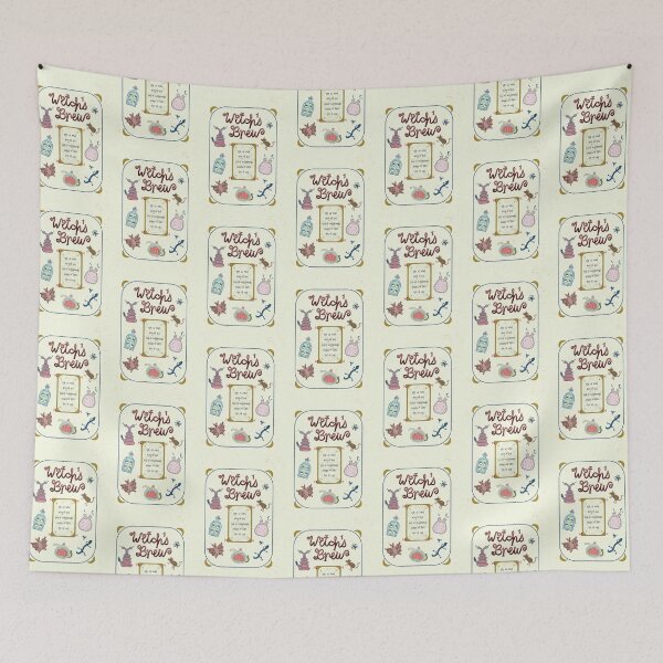 Item preview, Witch's Brew Shopping List | Blue, Green, Yellow designed and sold by Ingrid Poole.
