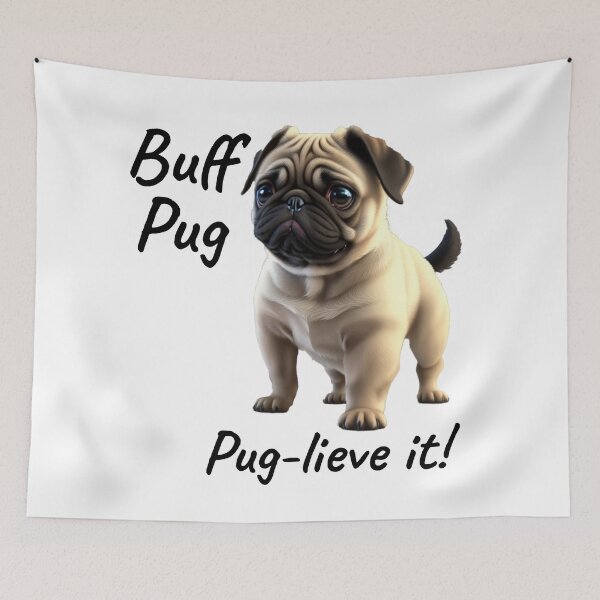 Item preview, Proud Pug standing strong designed and sold by Rothnaric.