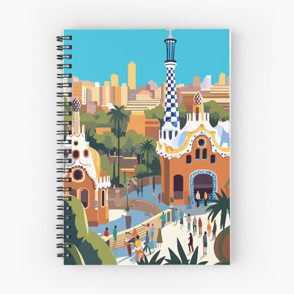 Item preview, Park Güell Barcelona - Spain Travel Print - TP014 designed and sold by StudioRedKoala.