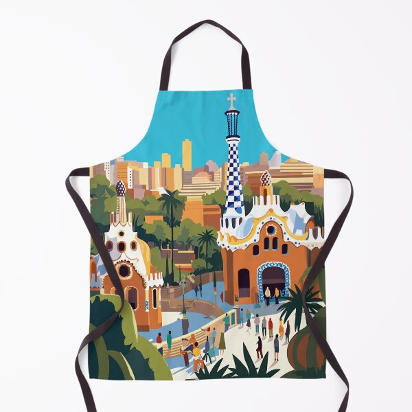Item preview, Park Güell Barcelona - Spain Travel Print - TP014 designed and sold by StudioRedKoala.