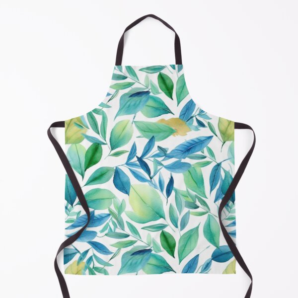 Item preview, Spring leaves in green and blue designed and sold by Lillypot-Prints.