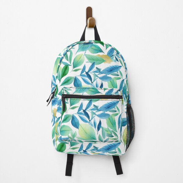Item preview, Spring leaves in green and blue designed and sold by Lillypot-Prints.