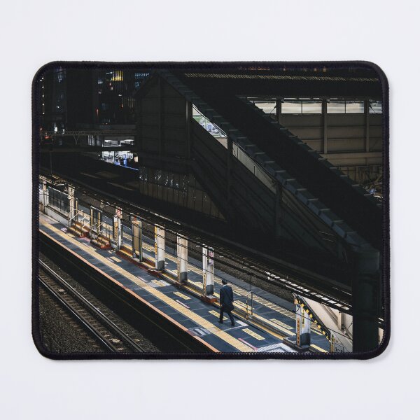 Item preview, Tokyo Train Station Platform at Night  designed and sold by JonesyDave.