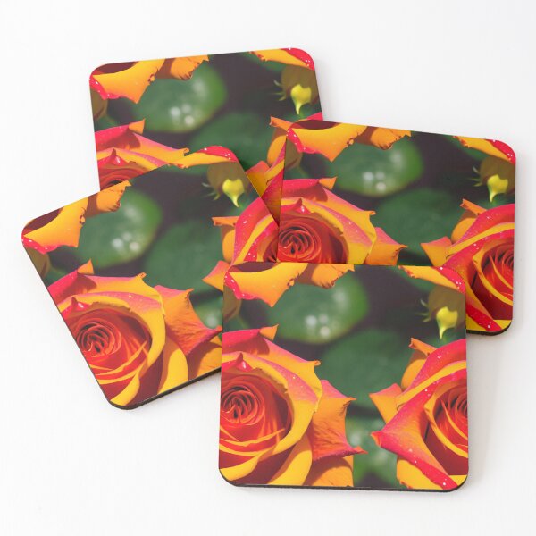 Item preview, Beautiful Red and OrangeSunset Rose Abstract Style Seamless Pattern #2 designed and sold by Infinitelypink.