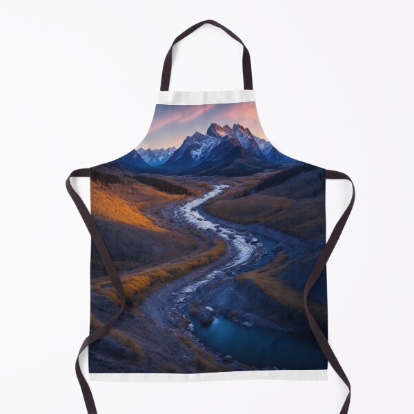 Item preview, Rocky Mountain Landscapes with Winding Rivers, Ai Generated Art designed and sold by AiGens.