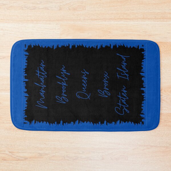 Item preview, NYC Skyline Aesthetic With 5 Boroughs - Cobalt Blue designed and sold by PunjabanJatti.