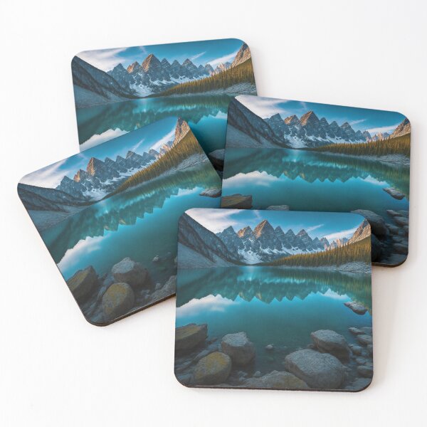 Item preview, Rocky Mountain Landscapes with Crystal-Clear Lakes, Ai Generated Art designed and sold by AiGens.