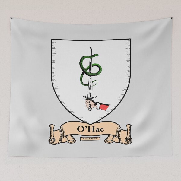Item preview, O'HAE - Coat of Arms - Family Crest designed and sold by HandyHistory.