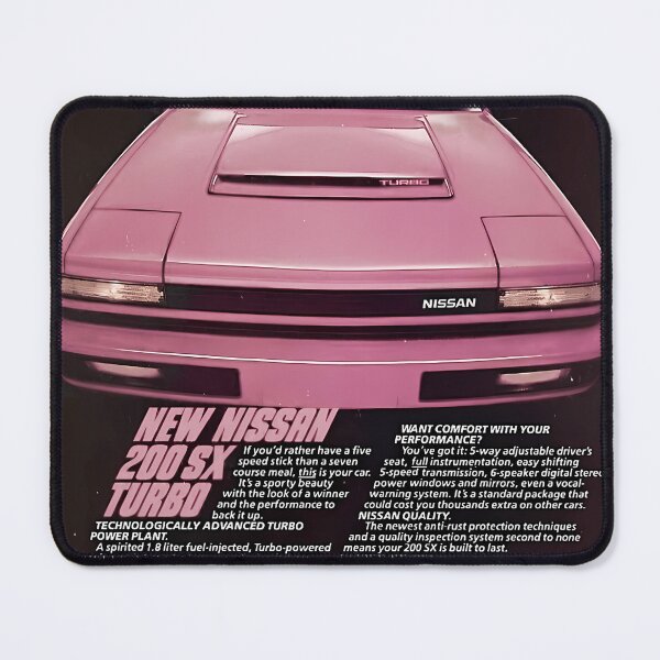 Item preview, Vintage Ad for Pink Nissan 200SX designed and sold by GarmentBlanche.