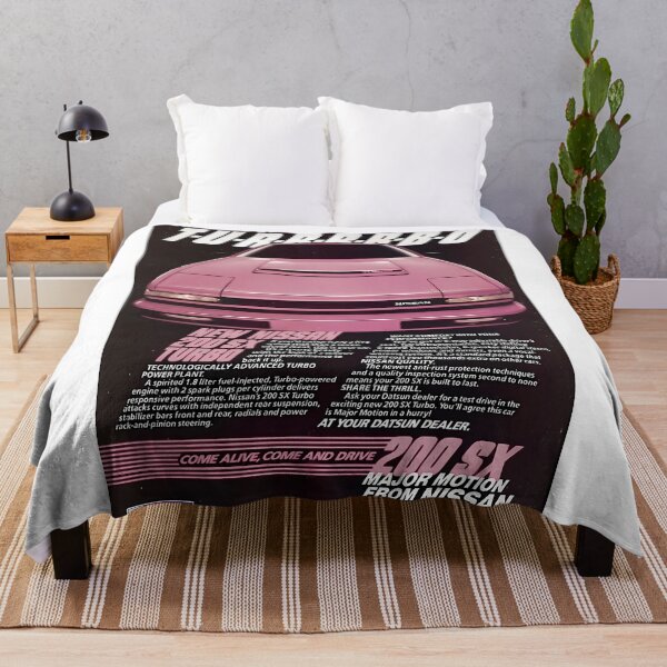 Item preview, Vintage Ad for Pink Nissan 200SX designed and sold by GarmentBlanche.