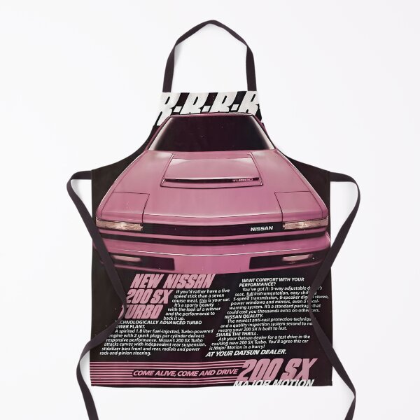 Item preview, Vintage Ad for Pink Nissan 200SX designed and sold by GarmentBlanche.