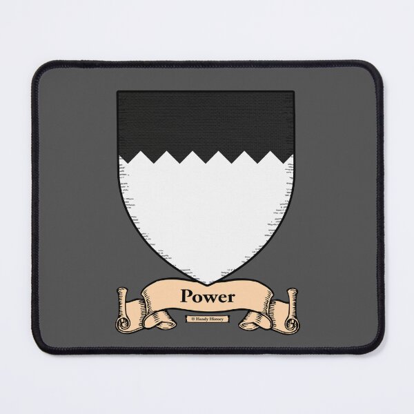 Item preview, POWER - Coat of Arms - Family Crest designed and sold by HandyHistory.