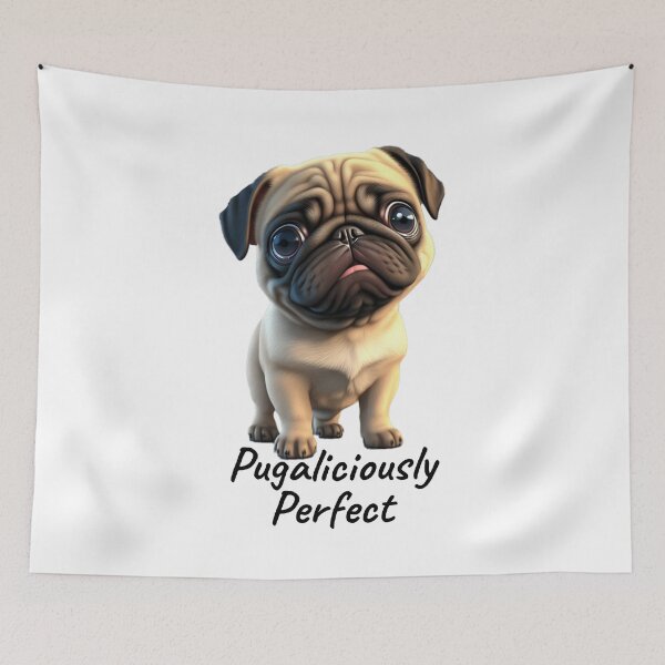 Item preview, Cute Pug calling himself perfect designed and sold by Rothnaric.
