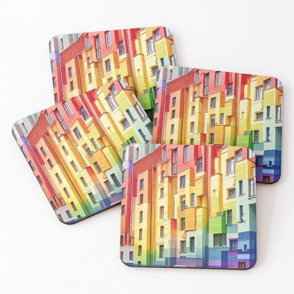 Item preview, Rainbow buildings facades Nr. 2 designed and sold by Reinvention.