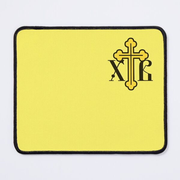 Item preview, HV (Hrystos Voskrese) - Christ is Risen (Russian and Church Slavonic). Yellow-black symbol.  designed and sold by Christ-Risen.
