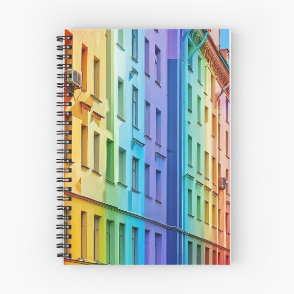 Aperçu de l'œuvre Rainbow buildings facades Nr. 3 créée et vendue par Reinvention.