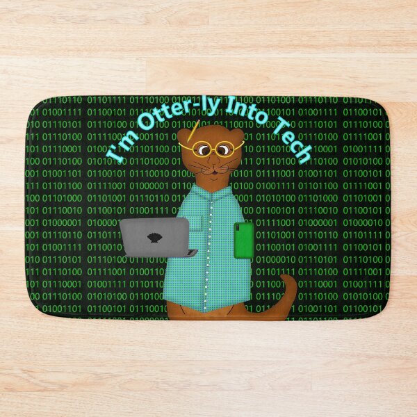 Item preview, I'm Otter-ly Into Tech designed and sold by OliverTheOtter.