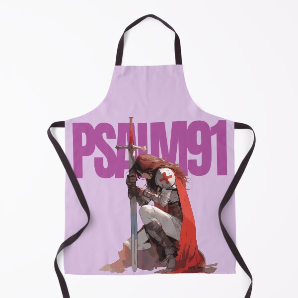 Item preview, Divine Warrior: A Woman Templar Embracing the Protection of Psalm 91" designed and sold by KEN1ART.