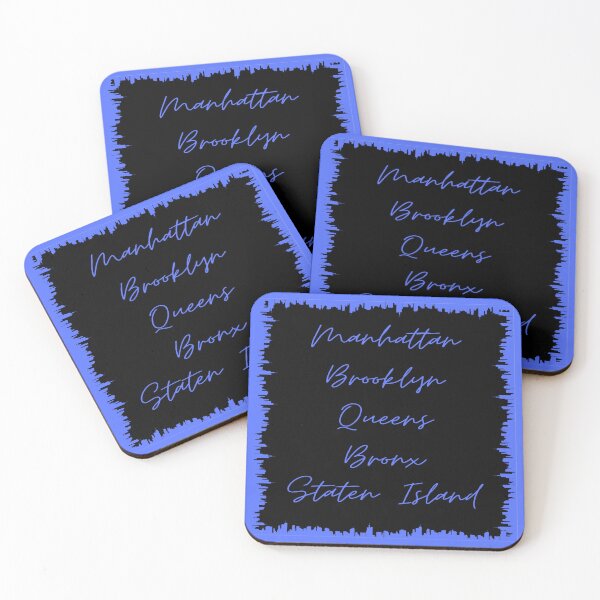 Item preview, NYC Skyline Aesthetic With 5 Boroughs - Royal Blue designed and sold by PunjabanJatti.